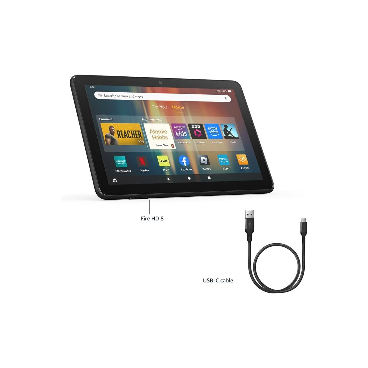 Amazon Fire HD 8 tablet 8" HD Display 3GB 32GB Hibiscus With Ads 2024