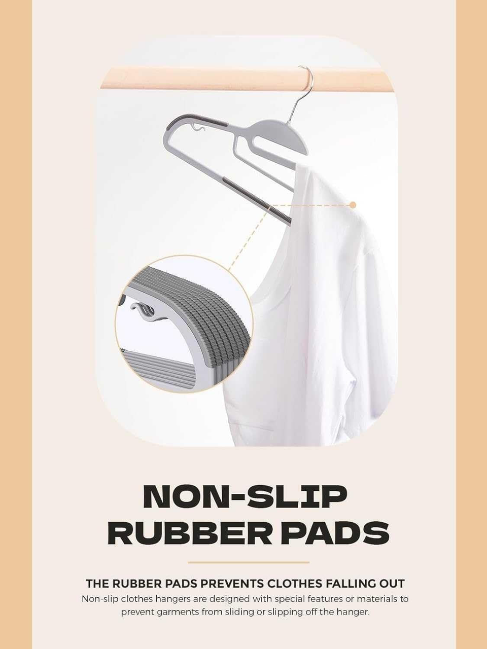 Belofay 80 Pack White Plastic Coat Hangers Non Slip Heavy Duty Adult Clothes
