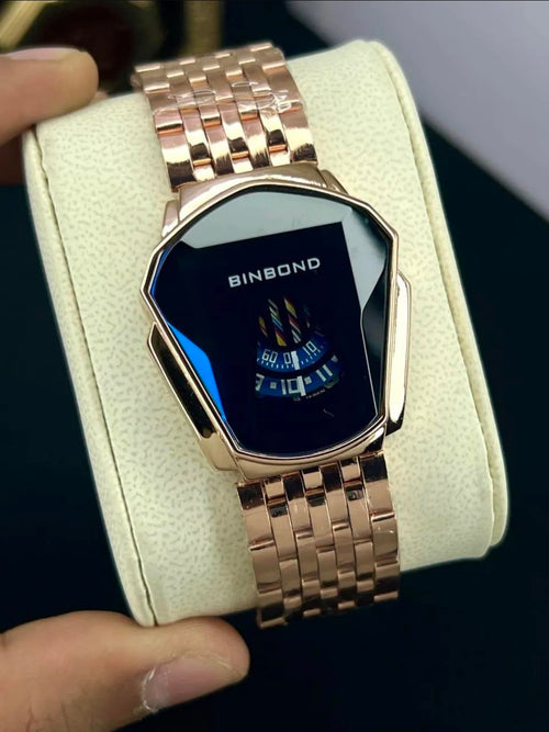 Chic Women's Square Dial Watch with Chain Strap