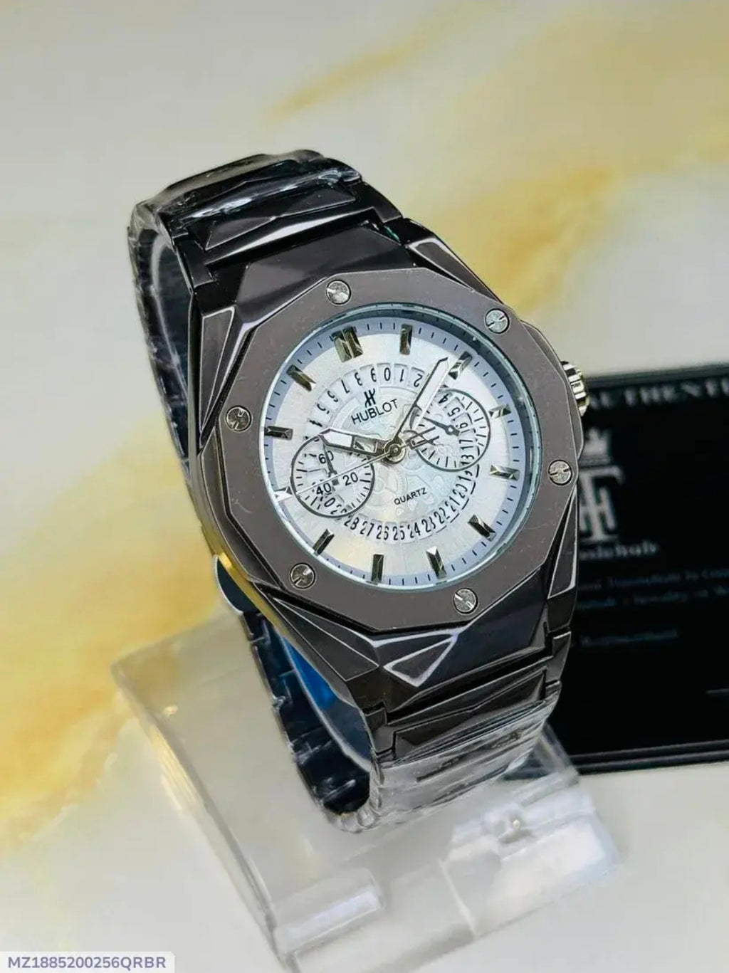 Richard Black Belt Skeleton Watch