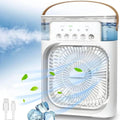 Mini Air Cooler USB Rechargeable White Portable