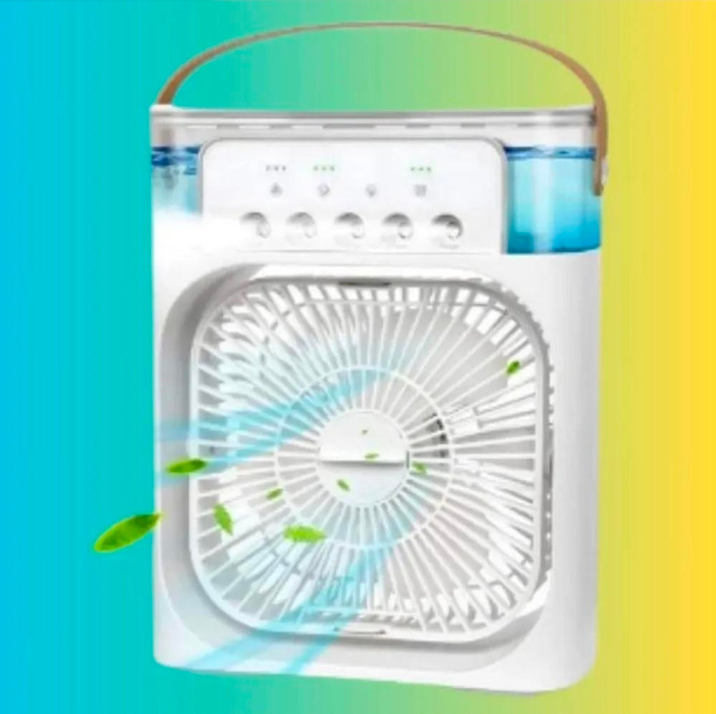 Mini Air Cooler USB Rechargeable White Portable