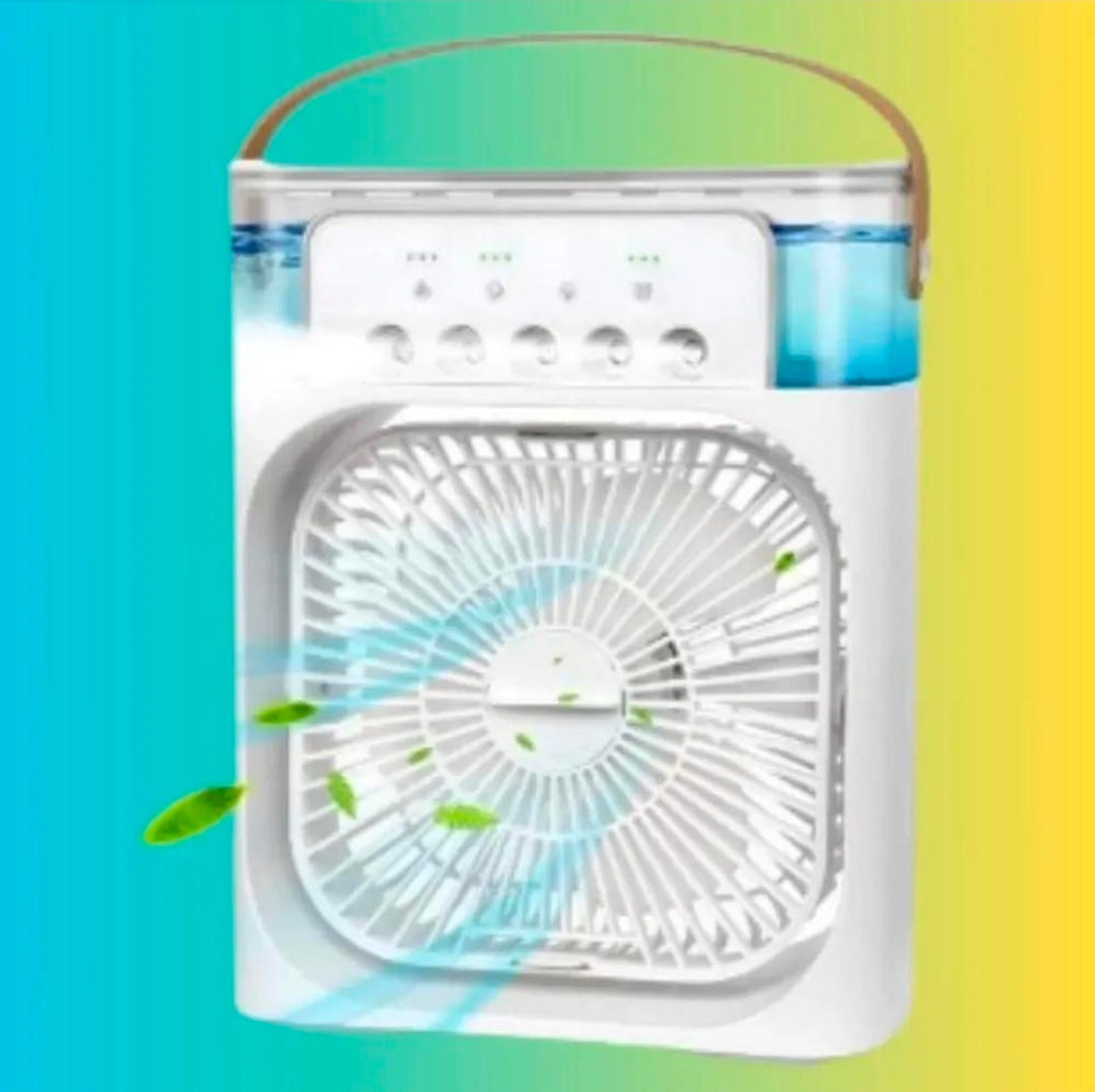 Mini Air Cooler USB Rechargeable White Portable