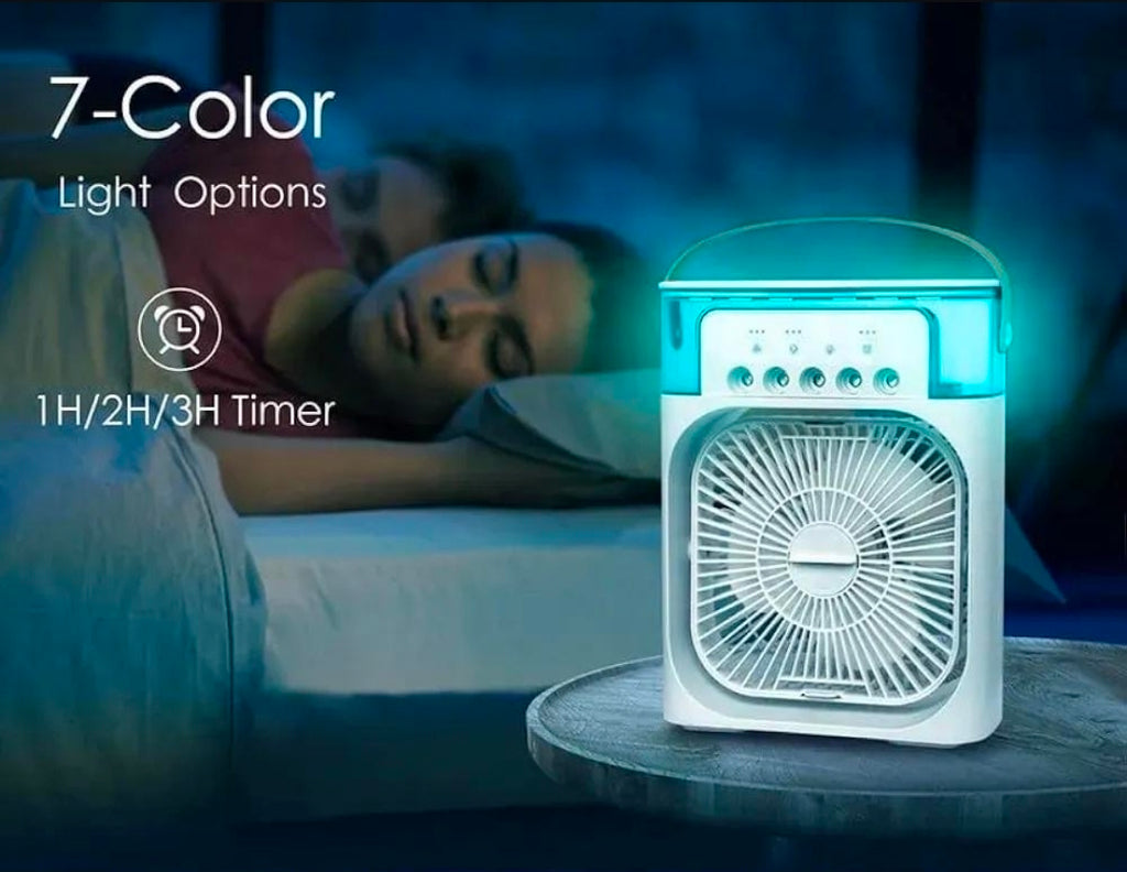 Mini Air Cooler USB Rechargeable White Portable