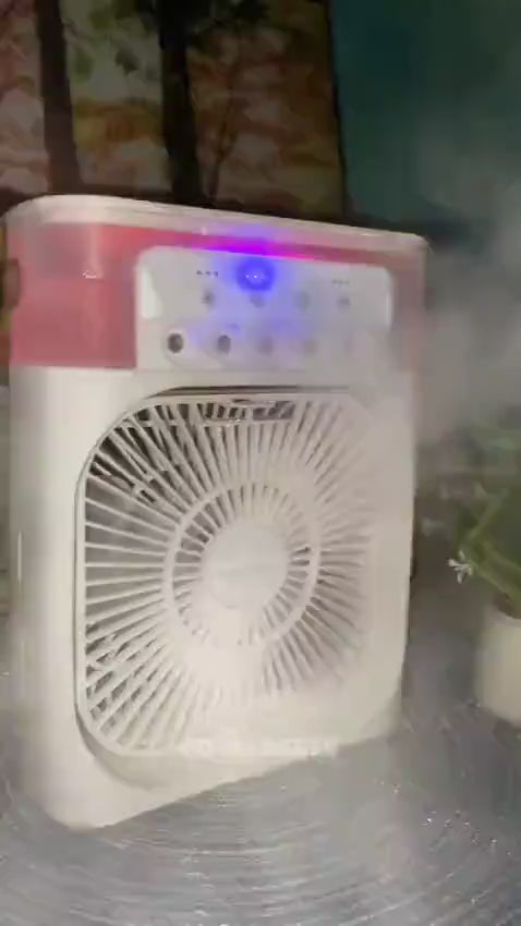 Mini Air Cooler USB Rechargeable White Portable